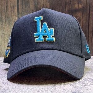 Los Angeles Dodgers New Era 9Forty 50th Anniversary Side Patch SnapBack Red-UV